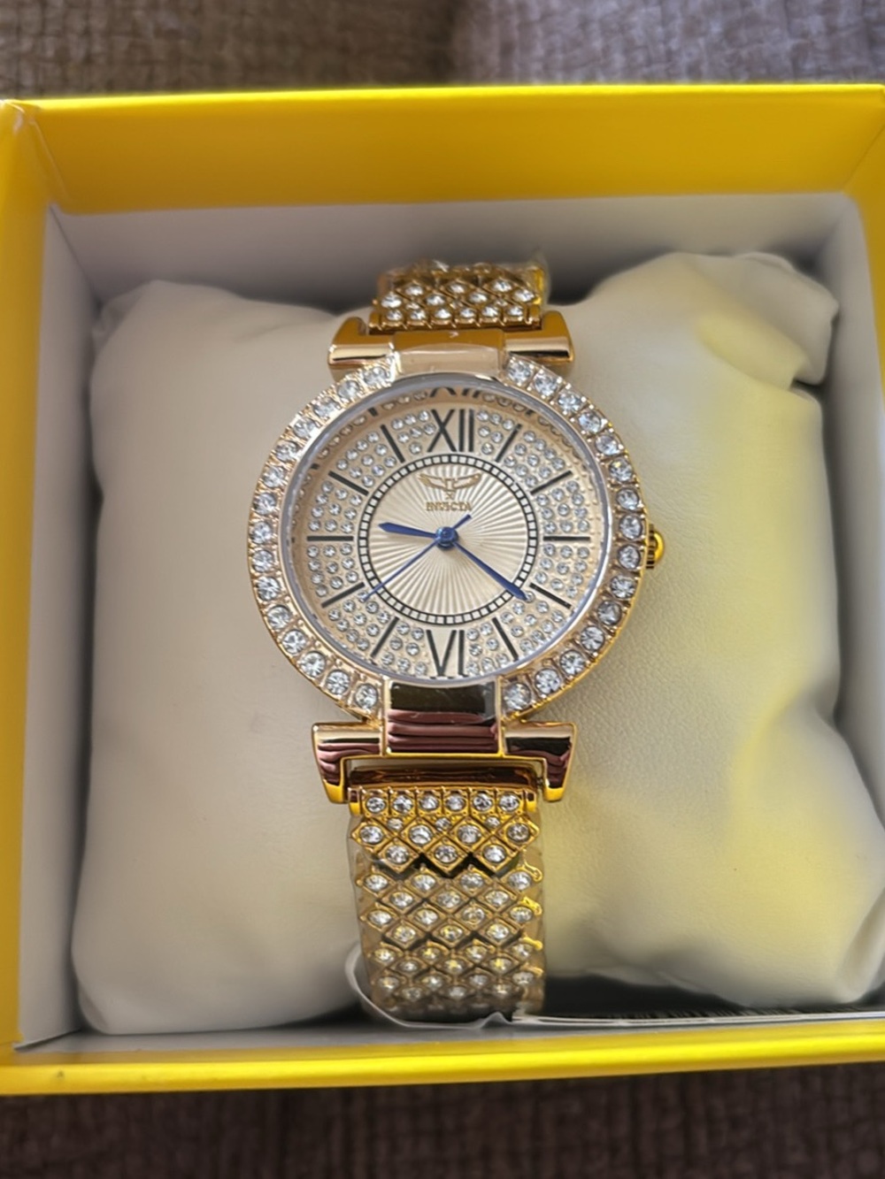 Invicta Gold-Tone Crystal Accent Women's Watch